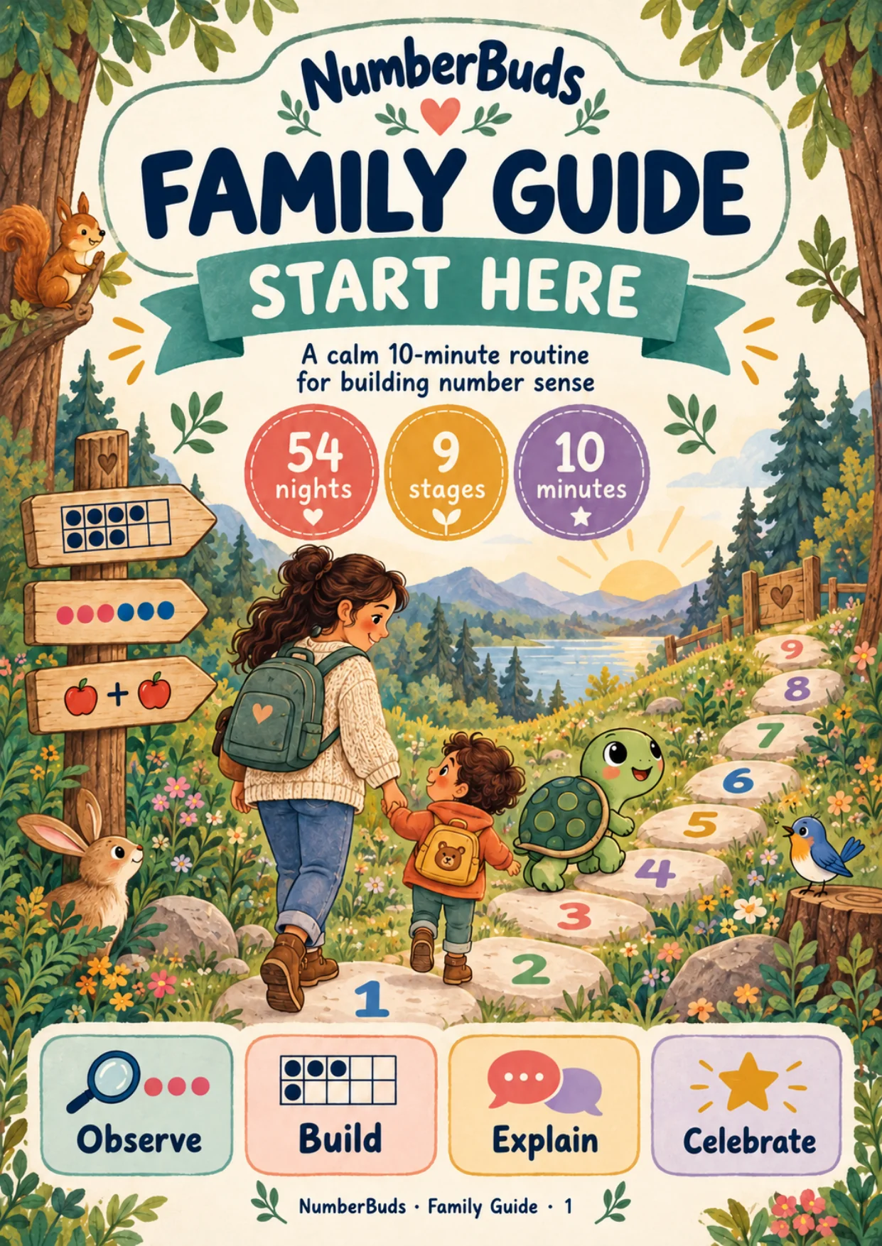 First page of the NumberBuds Family Guide